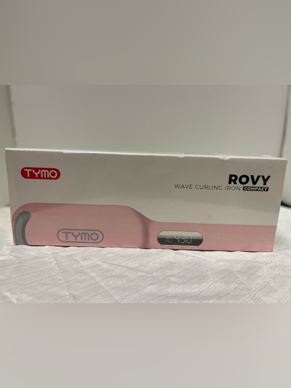 Sealed TYMO Pink Wave Curling Iron - Digital Display